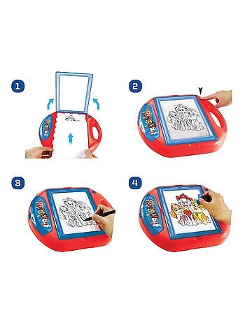 Proyector de dibujos Paw Patrol con plantillas y sellos