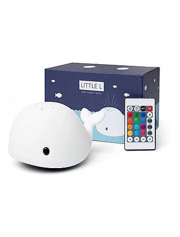 Proyector de luz táctil de silicona – ballena | Little L