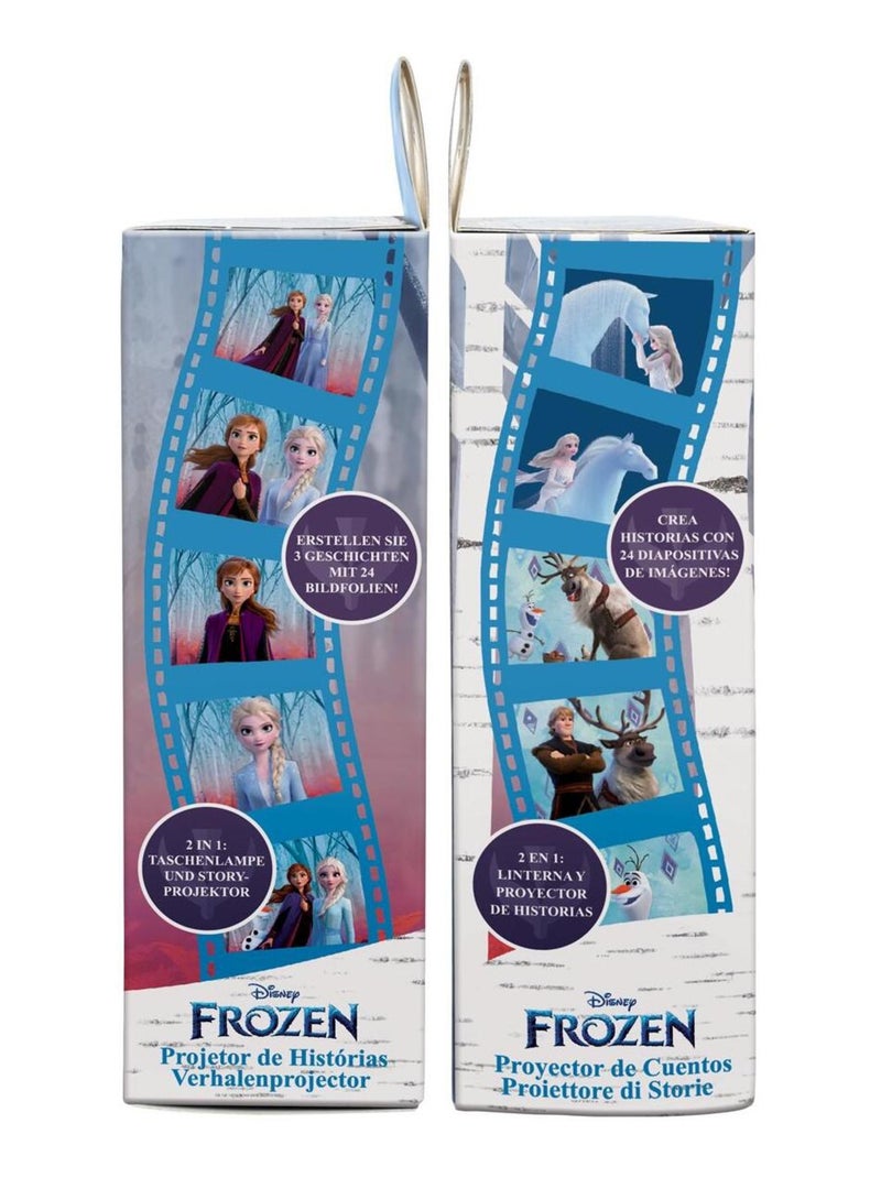 Proyector y linterna de Frozen Stories Azul - Kiabi