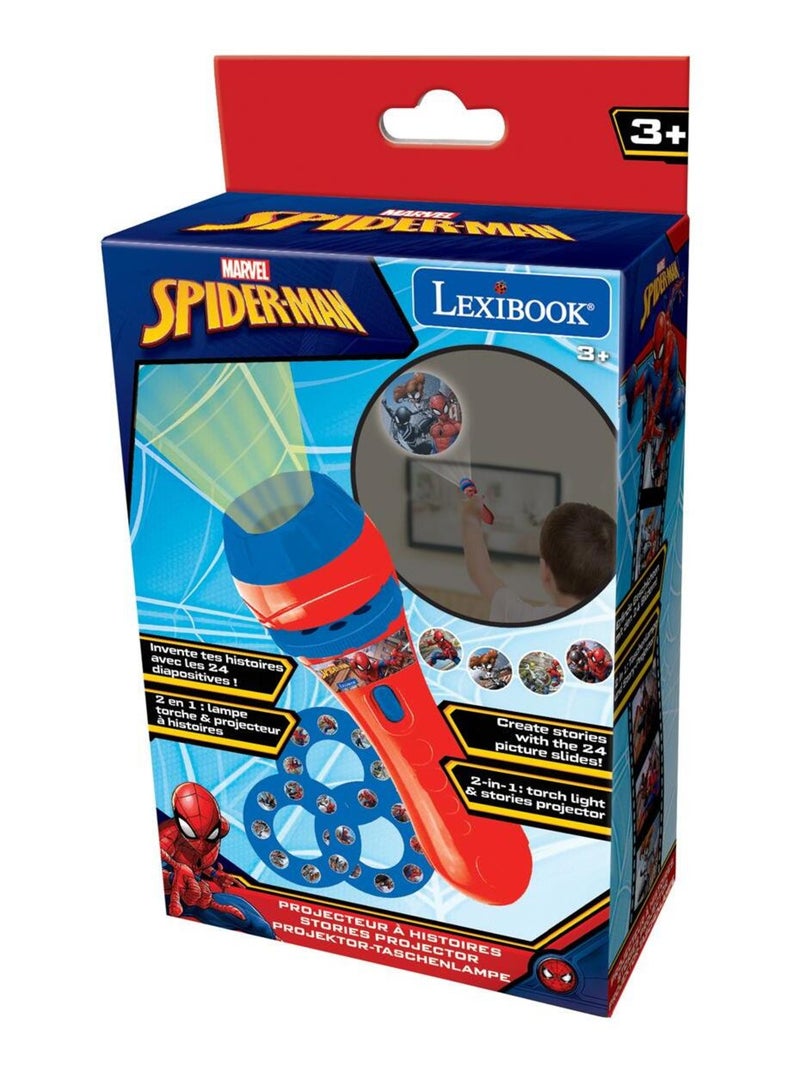 Proyector y linterna SpiderMan Stories Rojo - Kiabi