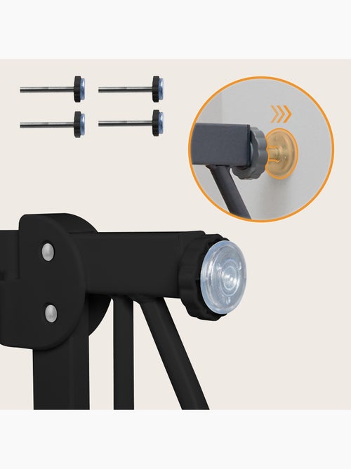 Puerta de seguridad para bebés LIONELO Truus Slim - 75-105 cm - Montaje a presión - No requiere tala - Kiabi