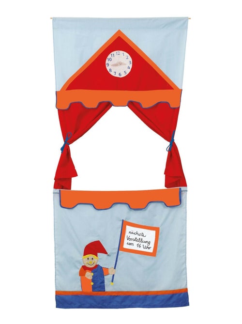 Puerta teatro de guiñol para colgar + 6 marionetas de mano - Kiabi