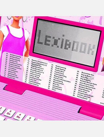 puertoátil educativo parlante bilingüe Barbie 124 actividades en inglés y español