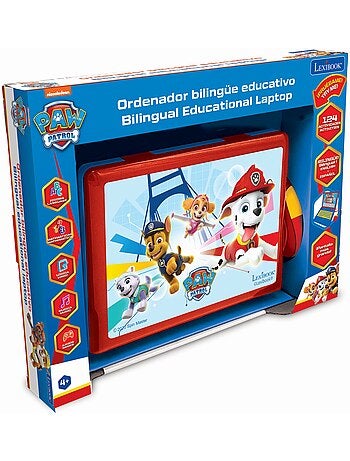 puertoátil educativo parlante bilingüe Paw Patrol 124 actividades en inglés y español