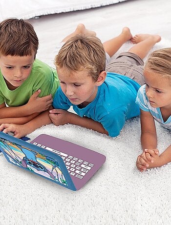 puertoátil educativo parlante bilingüe Stitch 124 actividades en francés e inglés