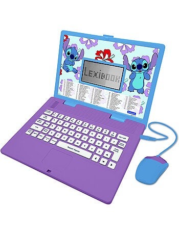 puertoátil educativo parlante bilingüe Stitch 124 actividades en inglés y español