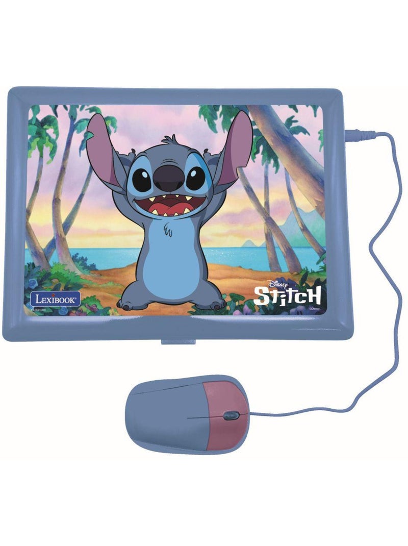 puertoátil educativo parlante bilingüe Stitch 124 actividades en inglés y español Violeta - Kiabi