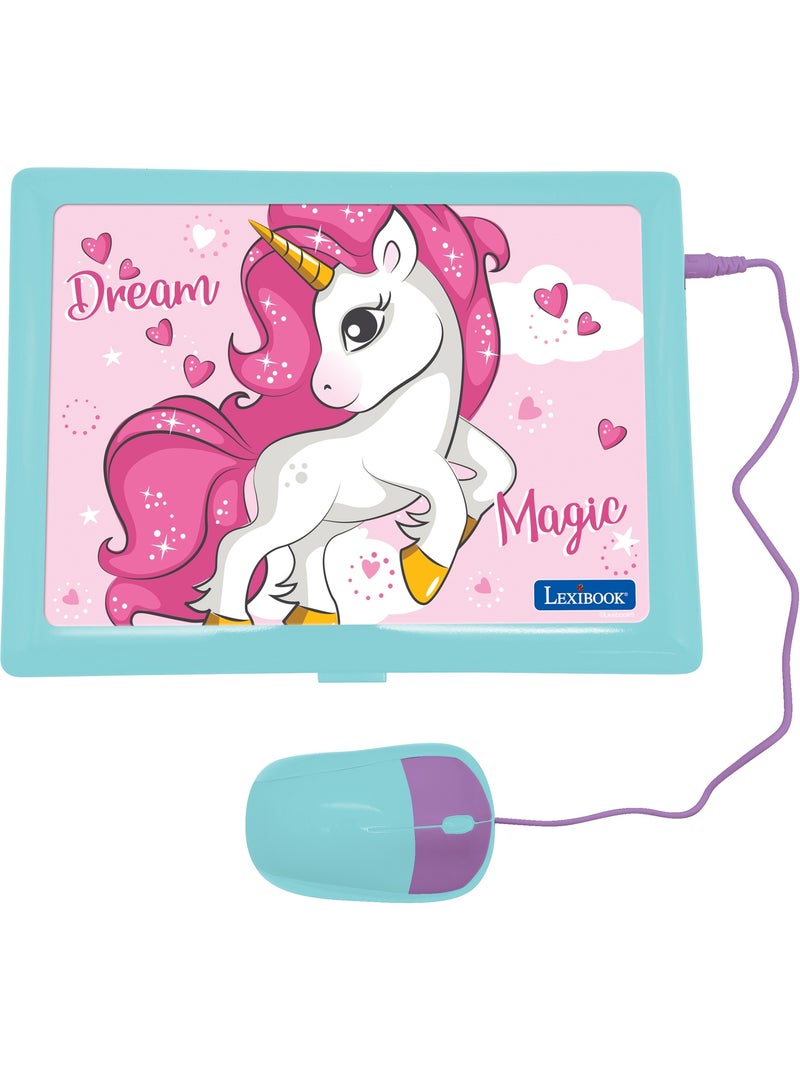 puertoátil educativo parlante bilingüe Unicornio 124 actividades en inglés y español Rosa - Kiabi