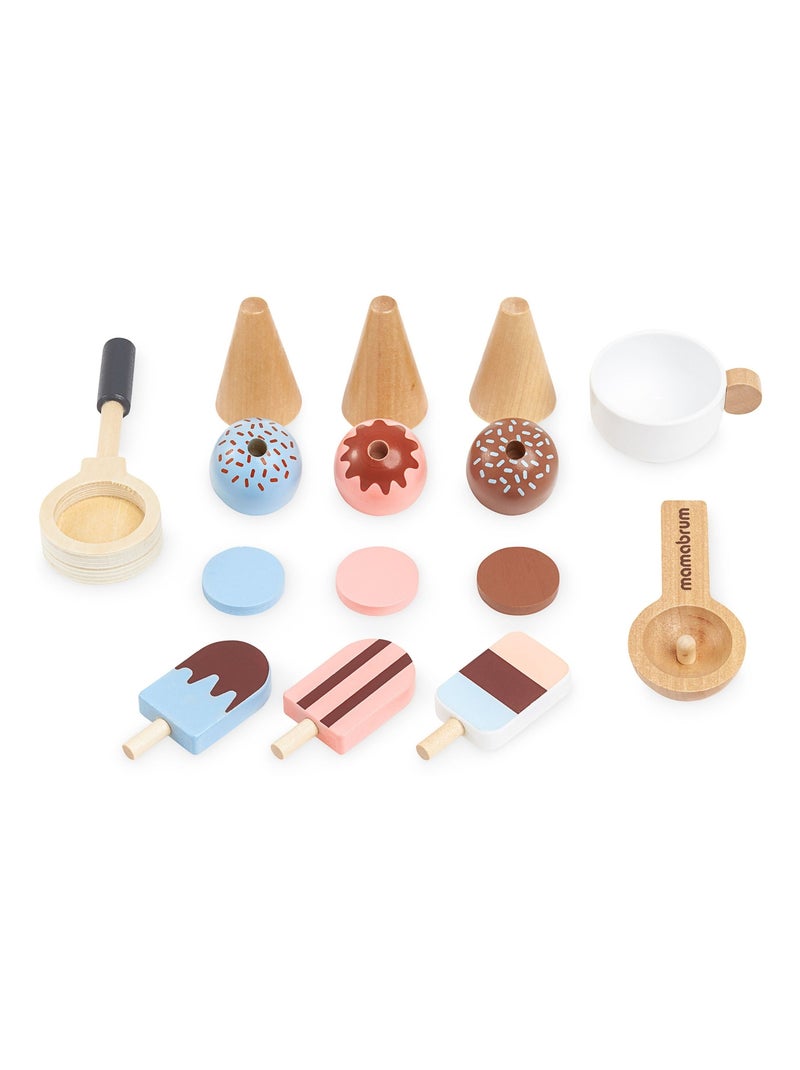 Puesto de juguete madera cafetera y heladería Mamabrum N/D - Kiabi