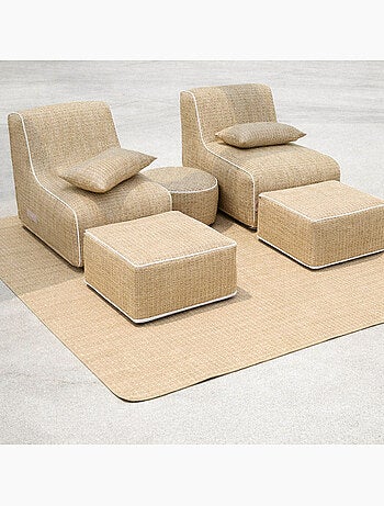 Puf cuadrado hinchable de exterior FORMENTERA