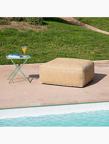 Puf cuadrado hinchable de exterior FORMENTERA