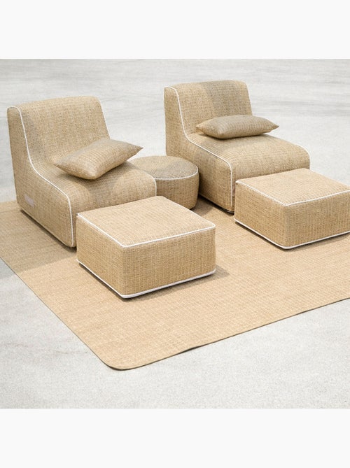 Puf cuadrado hinchable de exterior FORMENTERA - Kiabi
