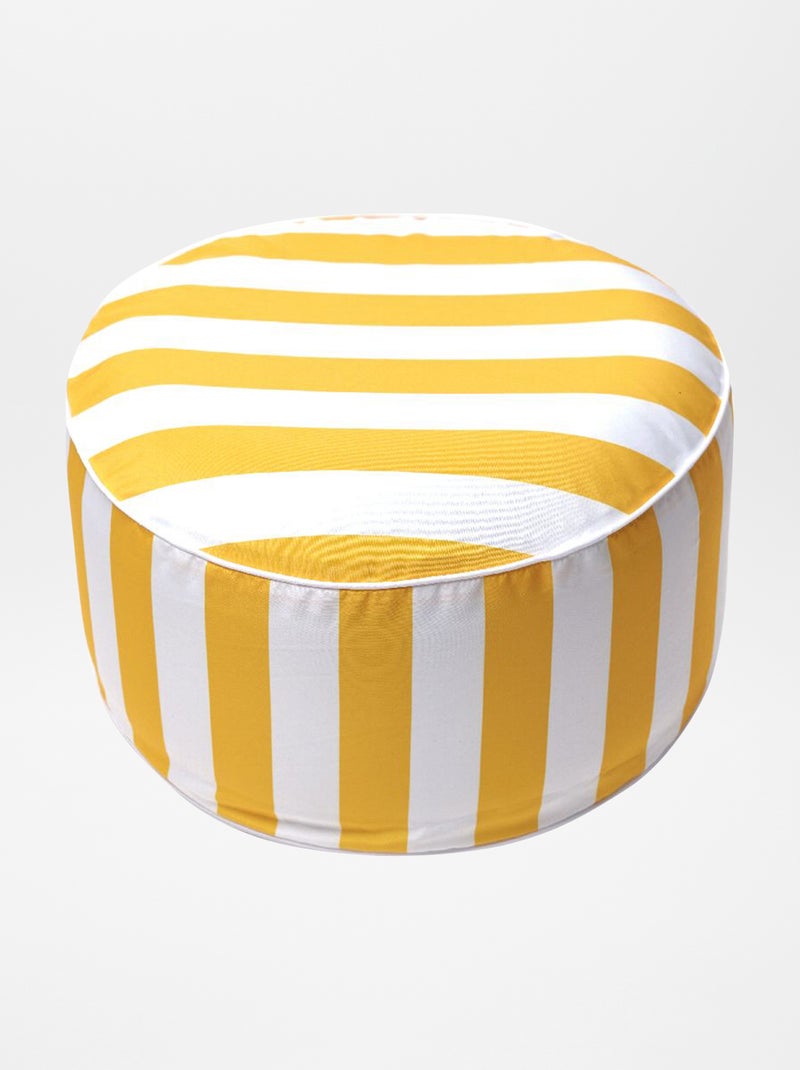 Puf hinchable de rayas AMARILLO - Kiabi