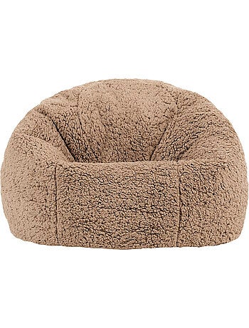 Puf infantil clásico grande de tejido de peluche suave - icon