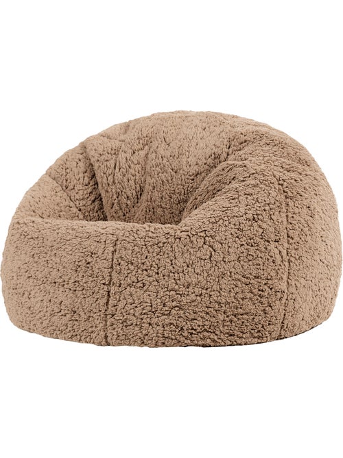 Puf infantil clásico grande de tejido de peluche suave - icon - Kiabi