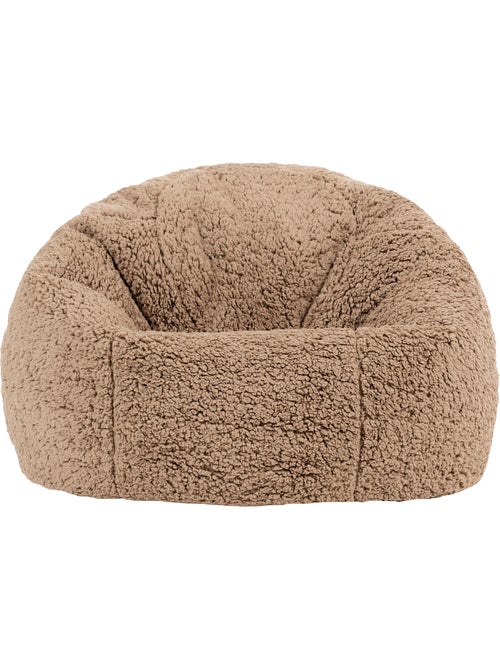 Puf infantil clásico grande de tejido de peluche suave - icon - Kiabi