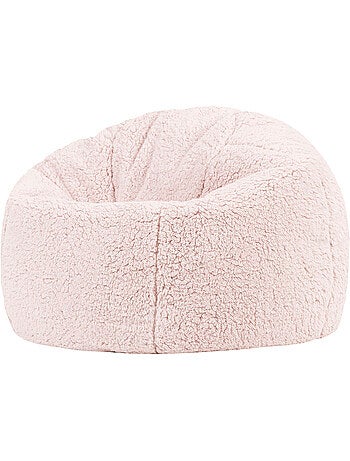 Puf infantil clásico grande de tejido de peluche suave - icon