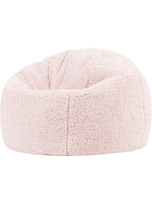 Puf infantil clásico grande de tejido de peluche suave - icon - Kiabi