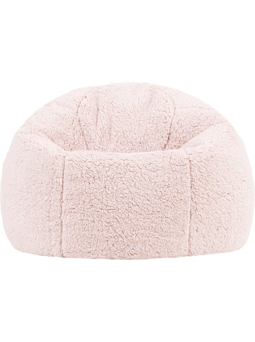 Puf infantil clásico grande de tejido de peluche suave - icon - Kiabi