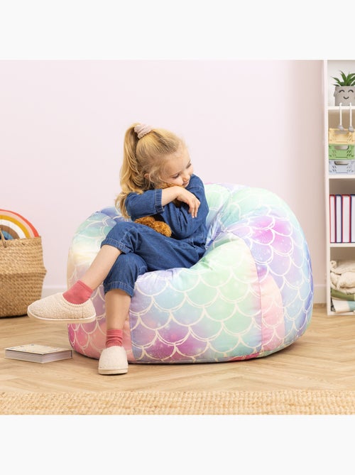 Puf infantil clásico grande para interior y exterior con estampado divertido - icon - Kiabi