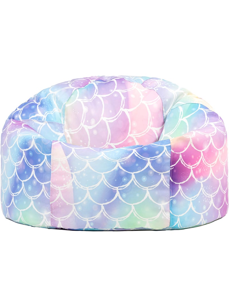 Puf infantil clásico grande para interior y exterior con estampado divertido - icon Rosa/Multicolor - Kiabi