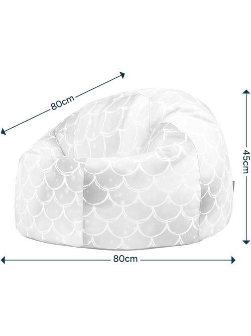 Puf infantil clásico grande para interior y exterior con estampado divertido - icon - Kiabi