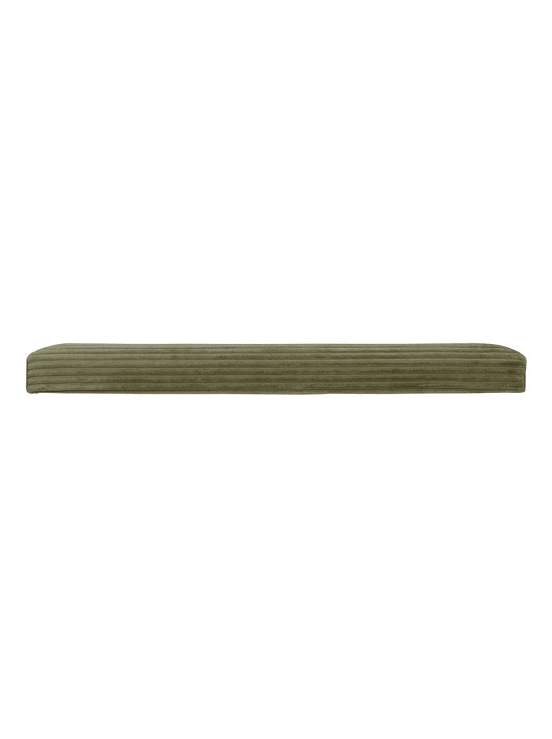Puf plegable doble efecto terciopelo acanalado con almacenamiento integrado Caqui - Kiabi