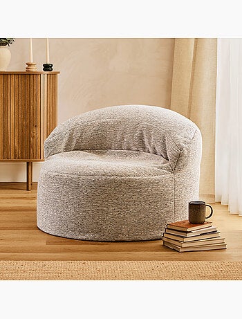 Puf sillón auxiliar decorativo orb de tejido - icon