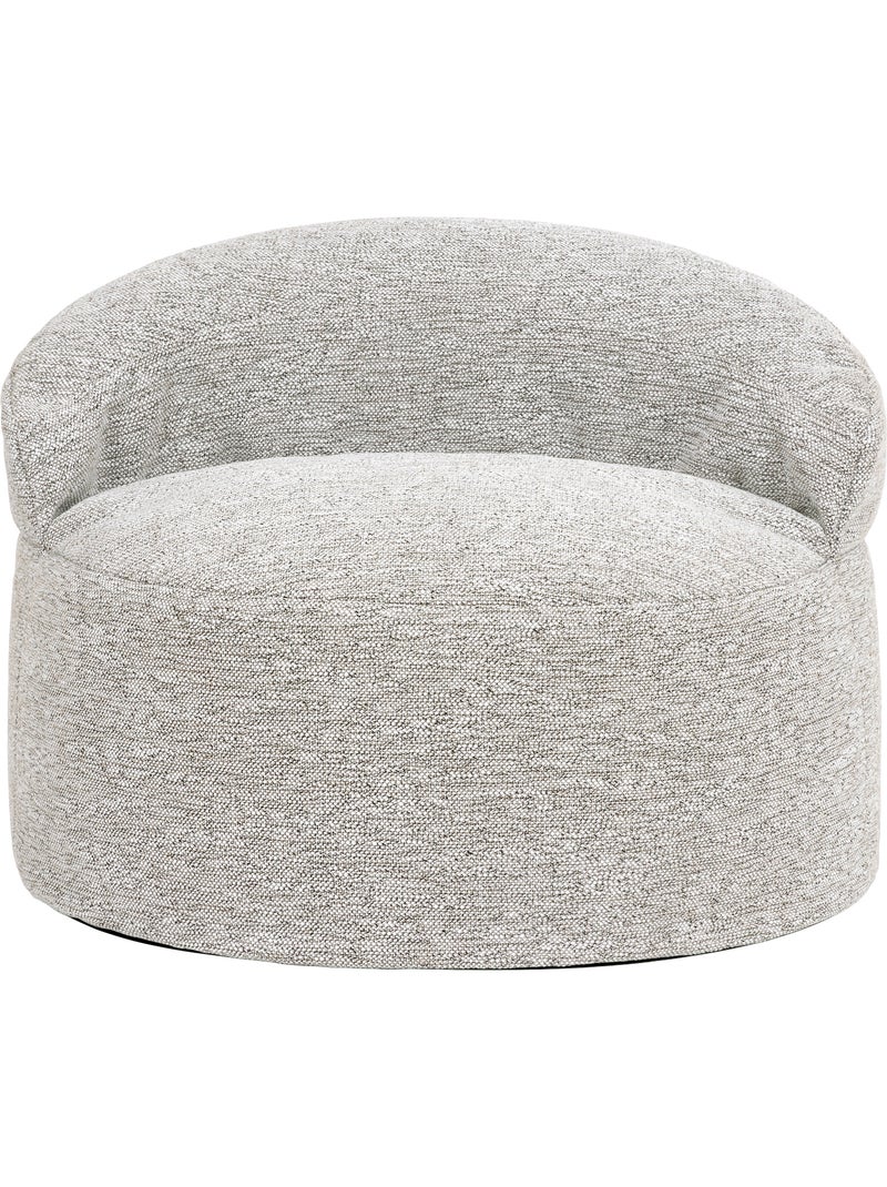 Puf sillón auxiliar decorativo orb de tejido - icon Beige jaspeado - Kiabi