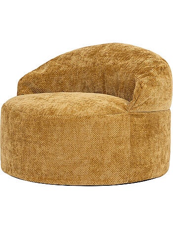 Puf sillón auxiliar decorativo orb de tejido chenilla texturizada - icon