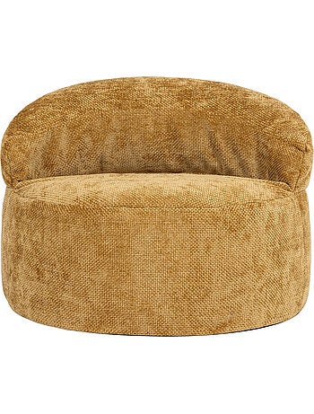 Puf sillón auxiliar decorativo orb de tejido chenilla texturizada - icon