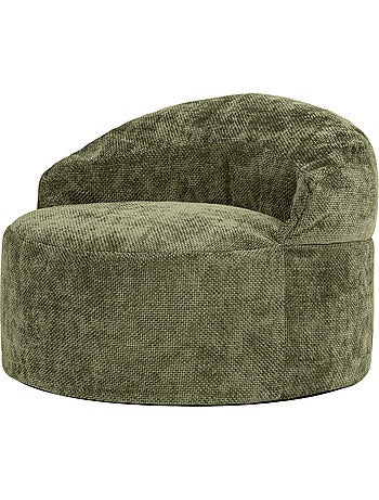 Puf sillón auxiliar decorativo orb de tejido chenilla texturizada - icon