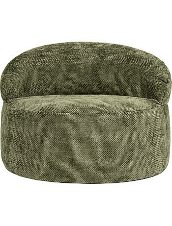 Puf sillón auxiliar decorativo orb de tejido chenilla texturizada - icon