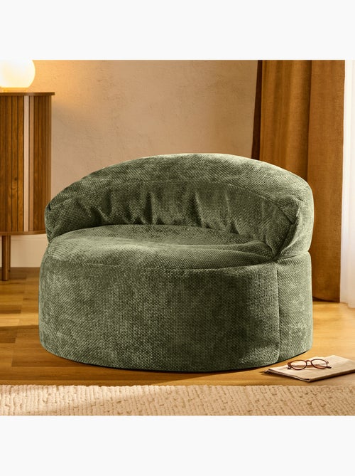 Puf sillón auxiliar decorativo orb de tejido chenilla texturizada - icon - Kiabi