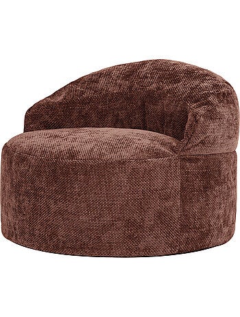 Puf sillón auxiliar decorativo orb de tejido chenilla texturizada - icon