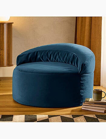Puf sillón auxiliar decorativo orb de terciopelo mate - icon