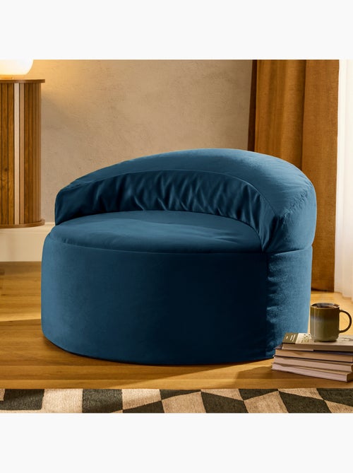 Puf sillón auxiliar decorativo orb de terciopelo mate - icon - Kiabi