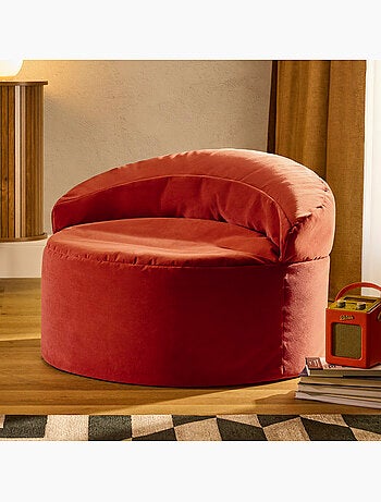Puf sillón auxiliar decorativo orb de terciopelo mate - icon