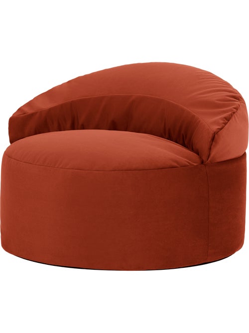 Puf sillón auxiliar decorativo orb de terciopelo mate - icon - Kiabi