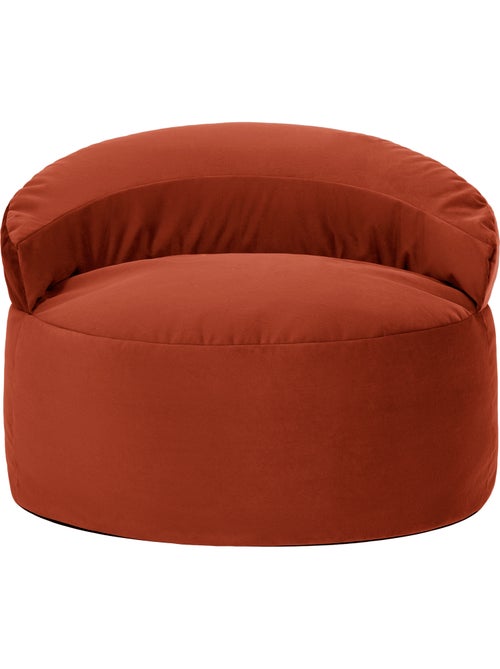Puf sillón auxiliar decorativo orb de terciopelo mate - icon - Kiabi