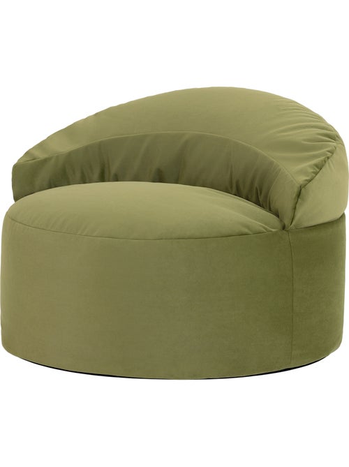 Puf sillón auxiliar decorativo orb de terciopelo mate - icon - Kiabi