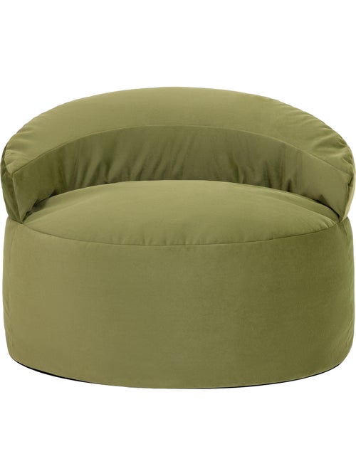 Puf sillón auxiliar decorativo orb de terciopelo mate - icon - Kiabi