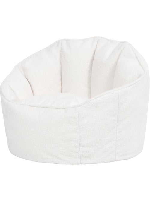 Puf sillón concha sirena de tejido bouclé - icon - Kiabi