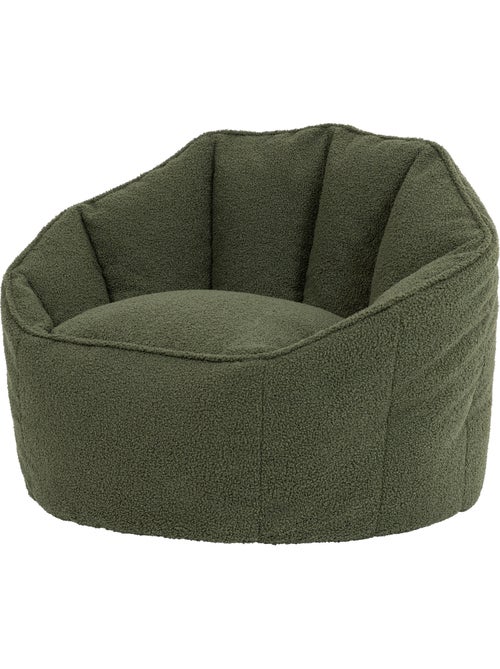 Puf sillón concha sirena de tejido bouclé - icon - Kiabi