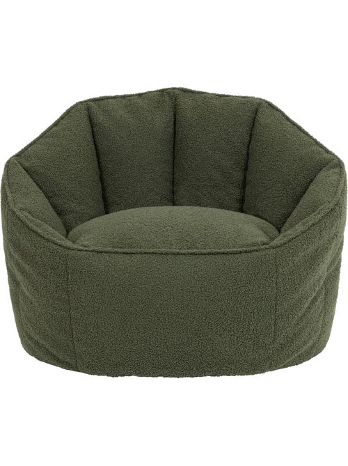 Puf sillón concha sirena de tejido bouclé - icon - Kiabi