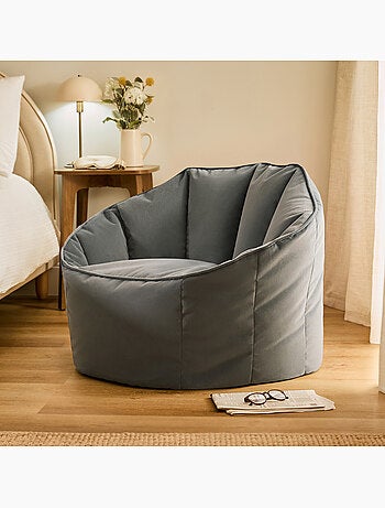 Puf sillón concha sirena de terciopelo mate - icon
