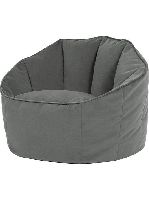 Puf sillón concha sirena de terciopelo mate - icon - Kiabi