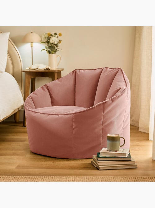 Puf sillón concha sirena de terciopelo mate - icon - Kiabi