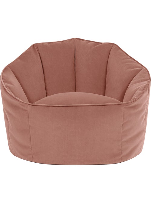 Puf sillón concha sirena de terciopelo mate - icon - Kiabi
