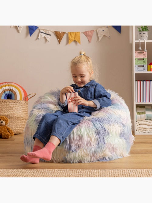 Puf sillón infantil clásico de piel sintética - icon - Kiabi